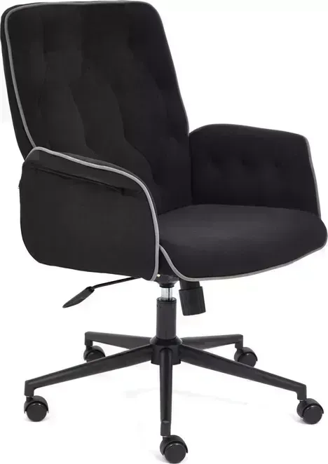 Кресло офисное TetChair Madrid флок, черный 35
