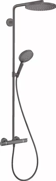 Душевая система Hansgrohe Raindance Select S с термостатом, шлифованный черный хром (27633340)