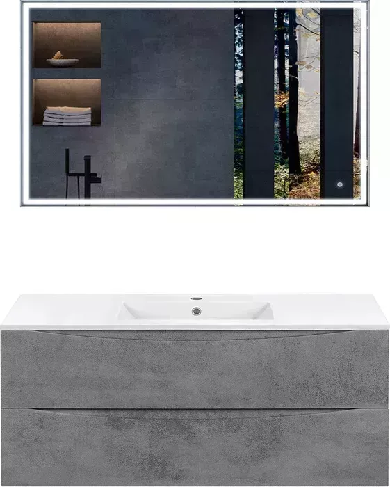 Мебель для ванной Vincea Mia 120х46 Beton