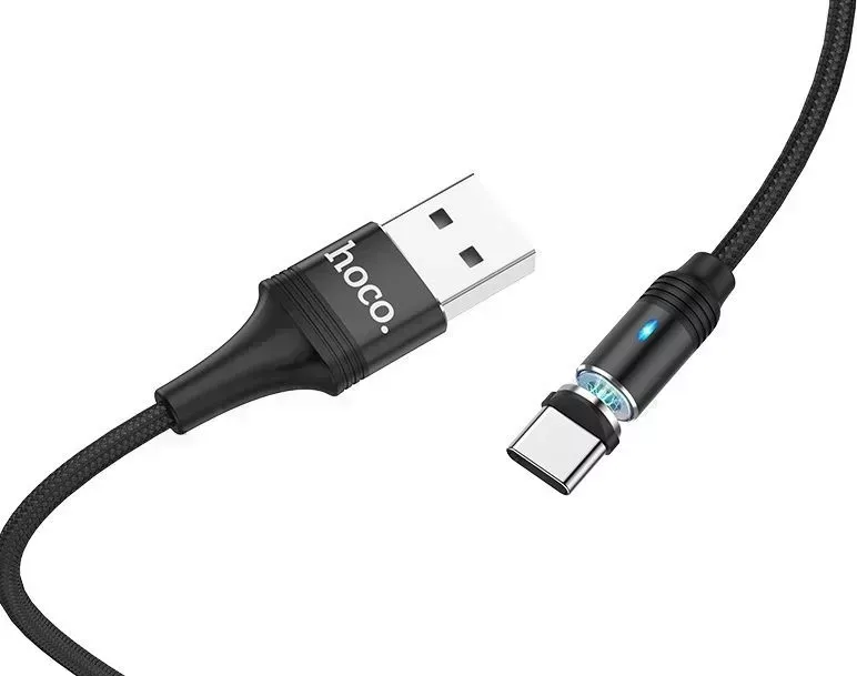 Кабель HOCO (6931474716729) U76 USB-Type-C 2.4A 1.2M черный Type-C