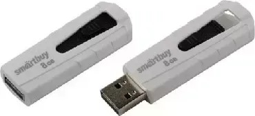 Флеш-накопитель SMARTBUY 8GB IRON WHITE