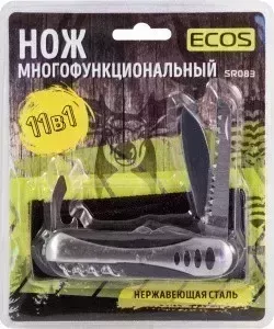 Нож ЭКОС многофункциональный т.м. ECOS SR083 12 в 1 металлик 325131 12 в 1