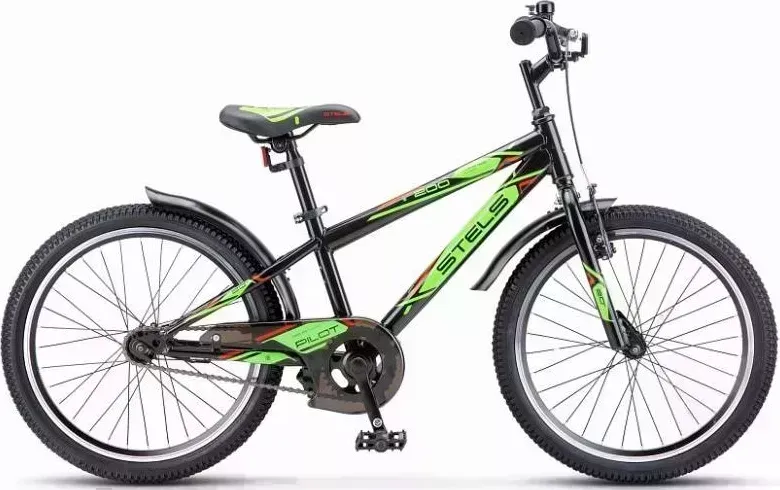 Велосипед STELS Pilot-200 VC 20" Z010 LU101682 LU095271 11" Черный/Салатовый 2023