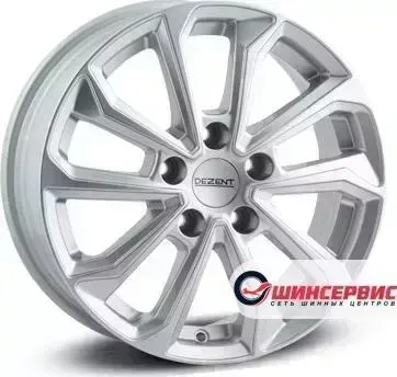Диск автомобильный Dezent KS silver KS R16 / 6.5J PCD 5x110 ET 37.00 ЦО 65.10