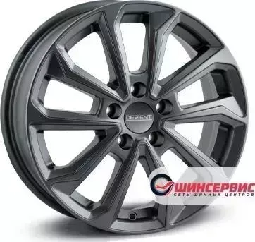 Диск автомобильный Dezent KS graphite KS R17 / 7.0J PCD 5x108 ET 42.00 ЦО 65.10