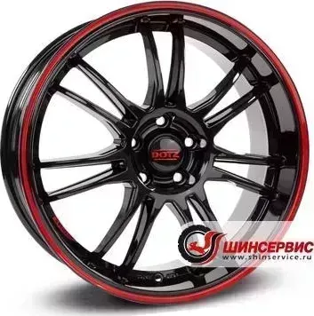 Диск автомобильный Dotz Shift pinstripe red R19 / 8.0J PCD 5x112 ET 45.00 ЦО 70.10