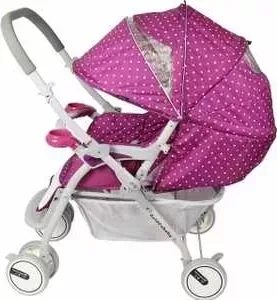 Коляска прогулочная SWEET BABY Dots (plum) коллекция Golden Baby 212D