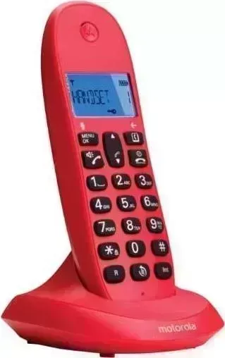Радиотелефон MOTOROLA C1001LB+ красный