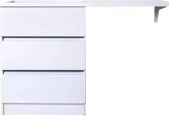Тумба с раковиной Orange с Optima 70 (130L) напольная, под стиральную машину, белый глянец (OP-70TUW+RAL)