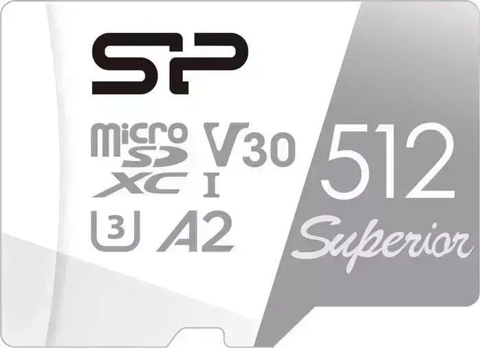Карта памяти Silicon Power microSDXC 512Gb Class10 SP512GBSTXDA2V20SP Superior + adapter