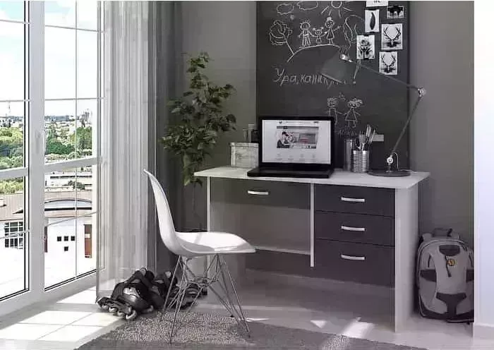 Стол письменный Ника Сити венге/дуб белфорд