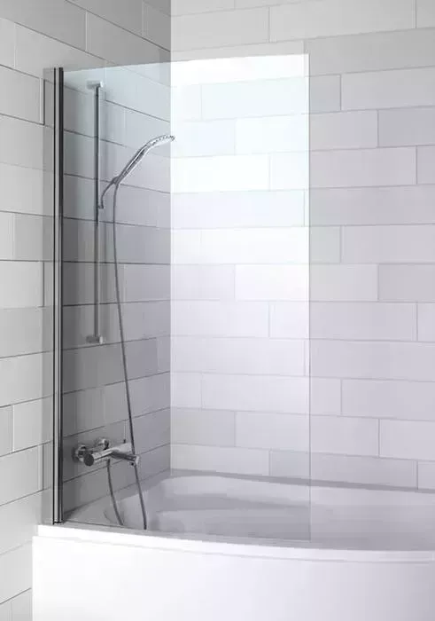 Шторка для ванны RIHO ванной Novik Z108 90х150 Lyra левая, прозрачная, хром (G003038120)