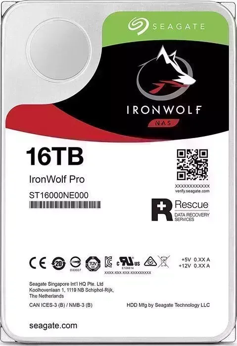 Жесткий диск Seagate Original SATA-III 16Tb ST16000NE000 NAS Ironwolf Pro (ST16000NE000)