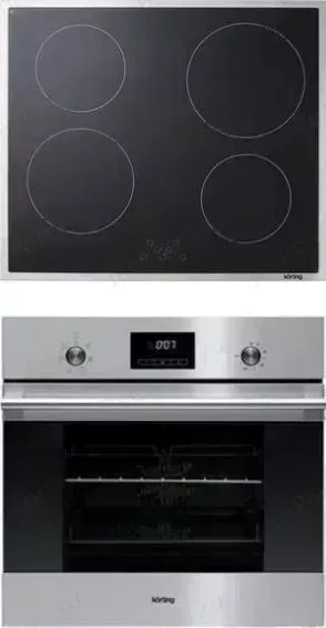 Встраиваемый комплект Korting HI 64021 X + OKB 760 FX HI X + FX