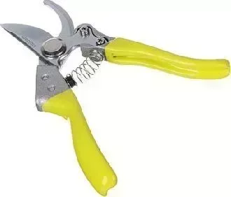 Секатор INBLOOM садовый, 21,5см, обрезиненная ручка, сталь 65М 186-036