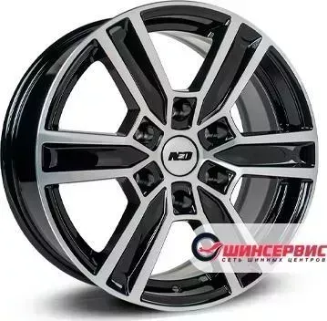 Диск автомобильный N2O V2222 R17 / 7.5J PCD 6x139.70 ET 25.00 ЦО 106.10