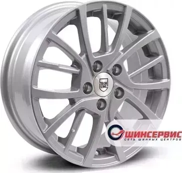 Диск автомобильный Tech Line 548 R15 / 6.0J PCD 5x100 ET 40.00 ЦО 57.10