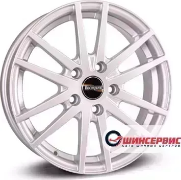 Диск автомобильный Tech Line 435 R14 / 5.5J PCD 4x100.00 ET 43.00 ЦО 60.10