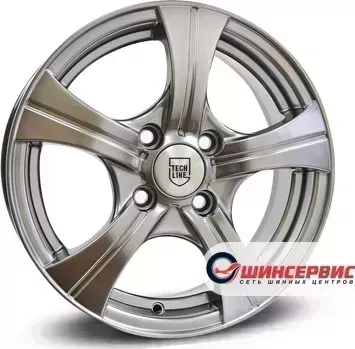 Диск автомобильный Tech Line 410 R14 / 5.5J PCD 4x98.00 ET 32.00 ЦО 58.60