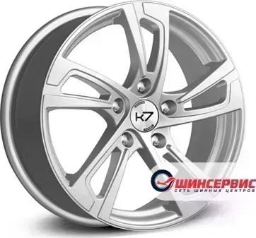 Диск автомобильный K7 K-77 R16 / 6.5J PCD 5x114.3 ET 40.00 ЦО 66.10