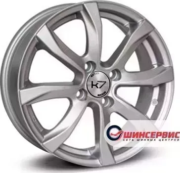 Диск автомобильный K7 K-110 R15 / 6.0J PCD 4x100 ET 50.00 ЦО 60.10