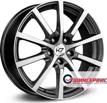 Диск автомобильный K7 K-103 R17 / 7.0J PCD 5x114.3 ET 45.00 ЦО 60.10