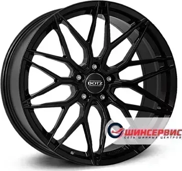 Диск автомобильный Dotz Suzuka black R18 / 8.0J PCD 5x112 ET 35.00 ЦО 70.10