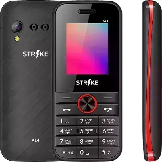 Мобильный телефон Strike A14 Black+Red