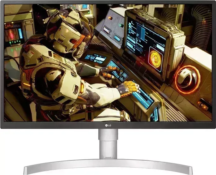 Монитор LG 27" UltraFine 27UL550-W серый IPS 16:9 HDMI матовая HAS 300cd 178гр/178гр 3840x2160 DP 4K 6кг (27UL550-W)
