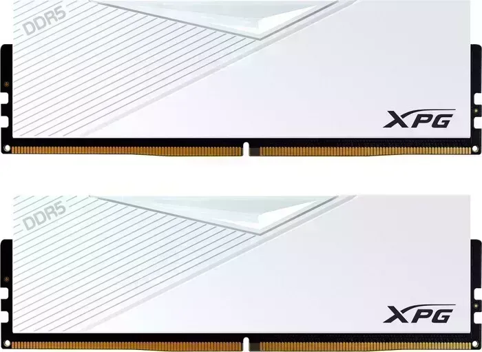 Память оперативная ADATA 32GB (2 x16GB) DDR5 UDIMM, XPG Lancer, 5200 MHz CL38-38-38, 1.25V, Белый Радиатор AX5U5200C3816G-DCLAWH