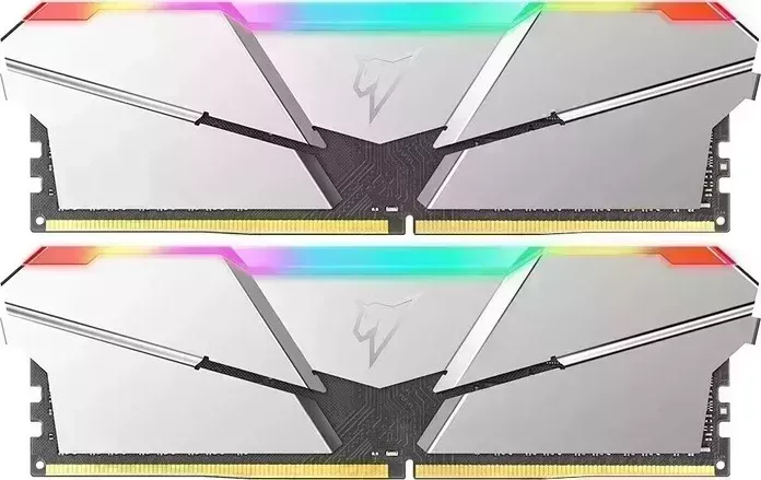 Память оперативная NeTac Shadow RGB DDR5-4800 16GB (8GB x 2) C40 Silver