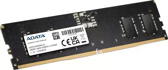 Память оперативная ADATA 8GB DDR5 4800 UDIMM AD5U48008G-S, CL40, 1.1V AD5U48008G-S