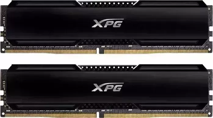 Память оперативная ADATA 64GB (2x32GB) DDR4 UDIMM, XPG GAMMIX D20, 3200MHz CL16-20-20, 1.35V, Черный Радиатор AX4U320032G16A-DCBK20