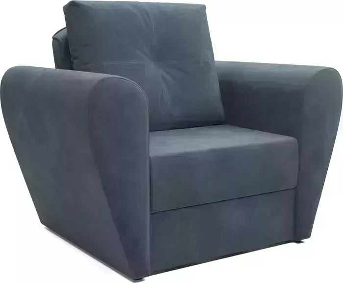Кресло Mebel Ars null Квартет (велюр серо-синий HB-178 26)