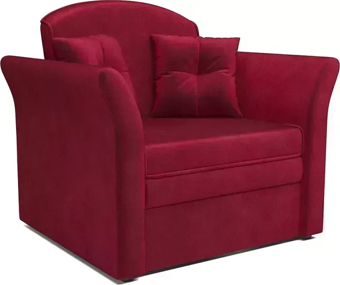 Кресло Mebel Ars Малютка №2 (бархат красный STAR VELVET 3 DARK RED)