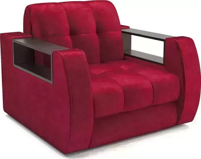 Кресло Mebel Ars Барон №3 (бархат красный STAR VELVET 3 DARK RED)