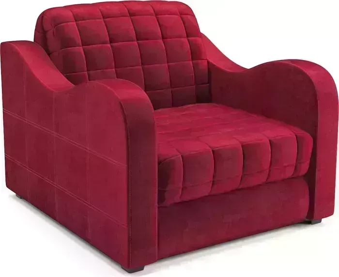 Кресло Mebel Ars Барон №4 (бархат красный STAR VELVET 3 DARK RED)