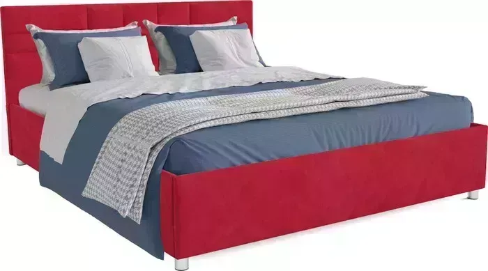 Кровать Mebel Ars Нью-Йорк 160 см (кордрой красный)