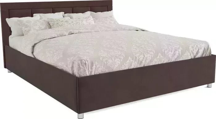 Кровать Mebel Ars Версаль 160 см (велюр молочный шоколад/НВ-178/13)