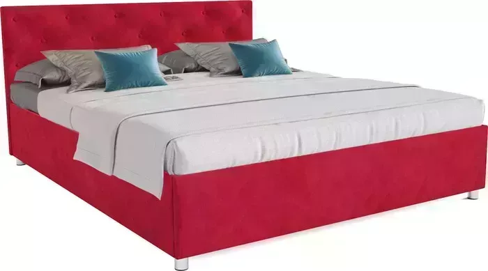 Кровать Mebel Ars Классик 140 см (кордрой красный)
