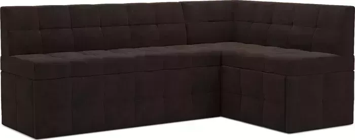 Кухонный диван Mebel Ars Атлантис правый угол (Кордрой коричневый) 190х84х120 см