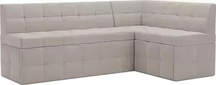 Кухонный диван Mebel Ars Атлантис правый угол (бархат бежевый STAR VELVET 6 LIGHT Beige) 190х84х120 см