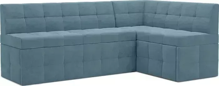 Кухонный диван Mebel Ars Атлантис правый угол (голубой - Luna 089) 190х84х120 см