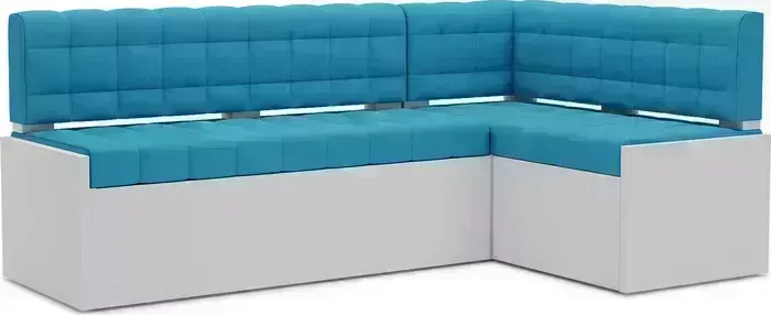 Кухонный диван Mebel Ars Ганновер правый угол (синий) 178х82х103 см