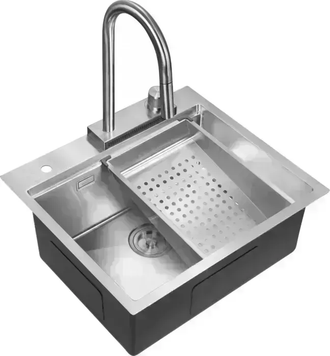 Мойка кухонная Milacio Denia 57 Steel сталь нержавеющая (MC.77400)