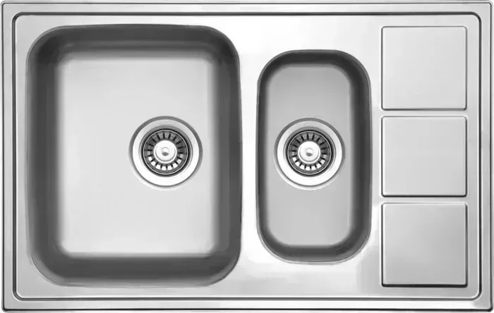 Мойка кухонная TopZero LT 780.500.15 нержавеющая сталь, микродекор