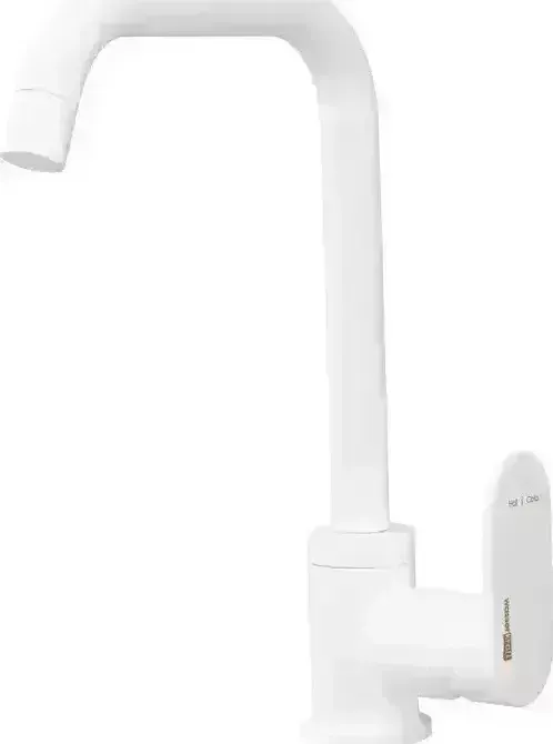 Смеситель для кухни Wasserkraft Mindel белый soft-touch (8507)