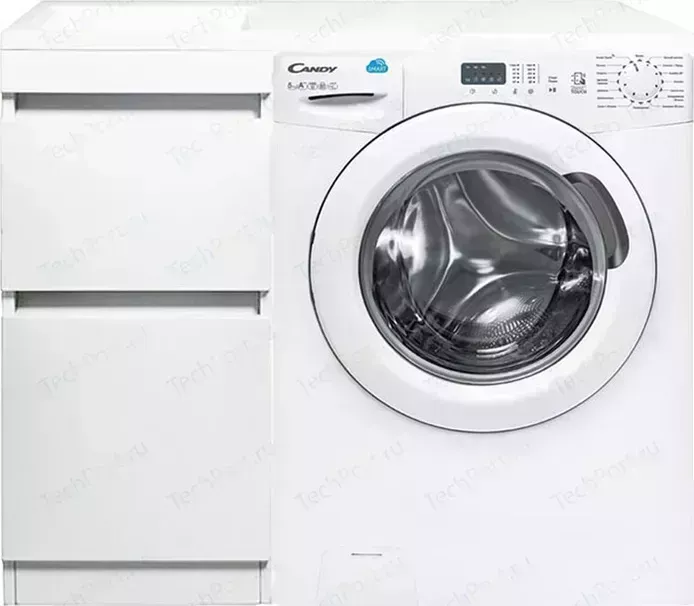 Тумба с раковиной Style line с Даллас Люкс 38 (100L) напольная, под стиральную машину, белая (2000949102153, 2000949102184)