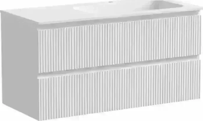 Тумба с раковиной Sancos с Snob T 100х45 правая, Bianco (SNT100RW, CN7015)
