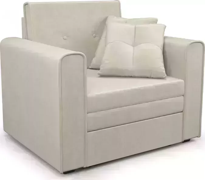 Кресло Mebel Ars null Санта (бархат бежевый STAR VELVET 6 LIGHT BEIGE)